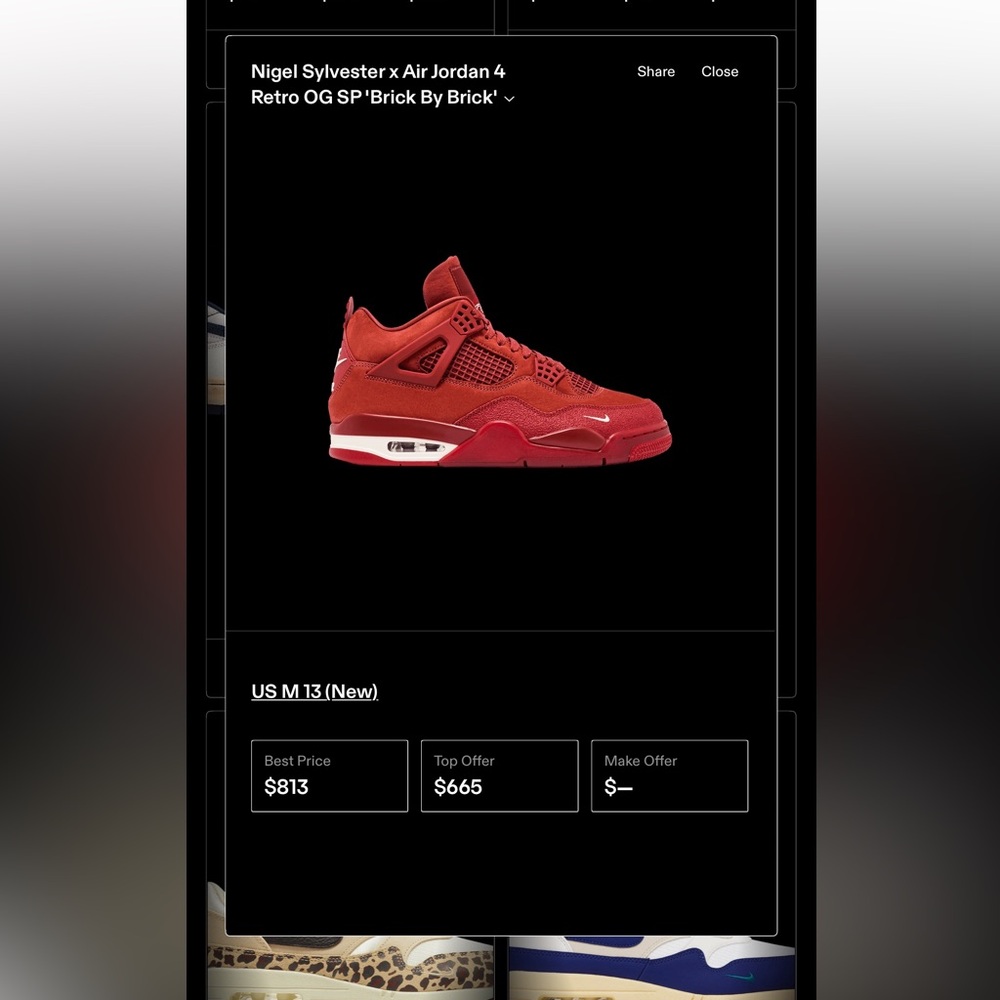 Men's Red Athletic Sneakers